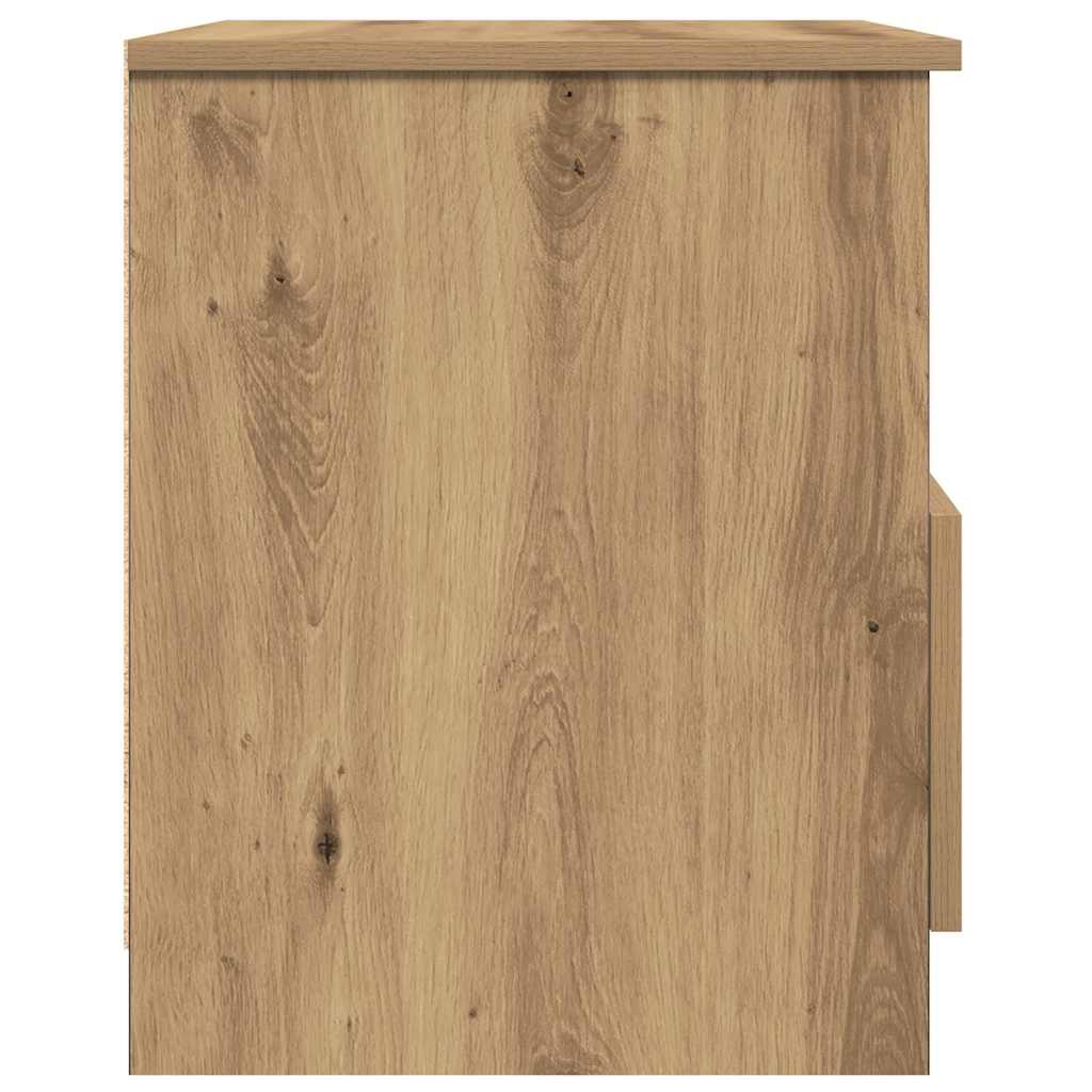 Tables chevet 2 pcs chêne artisanal 40x40x50 cm bois ingénierie - XIOS
