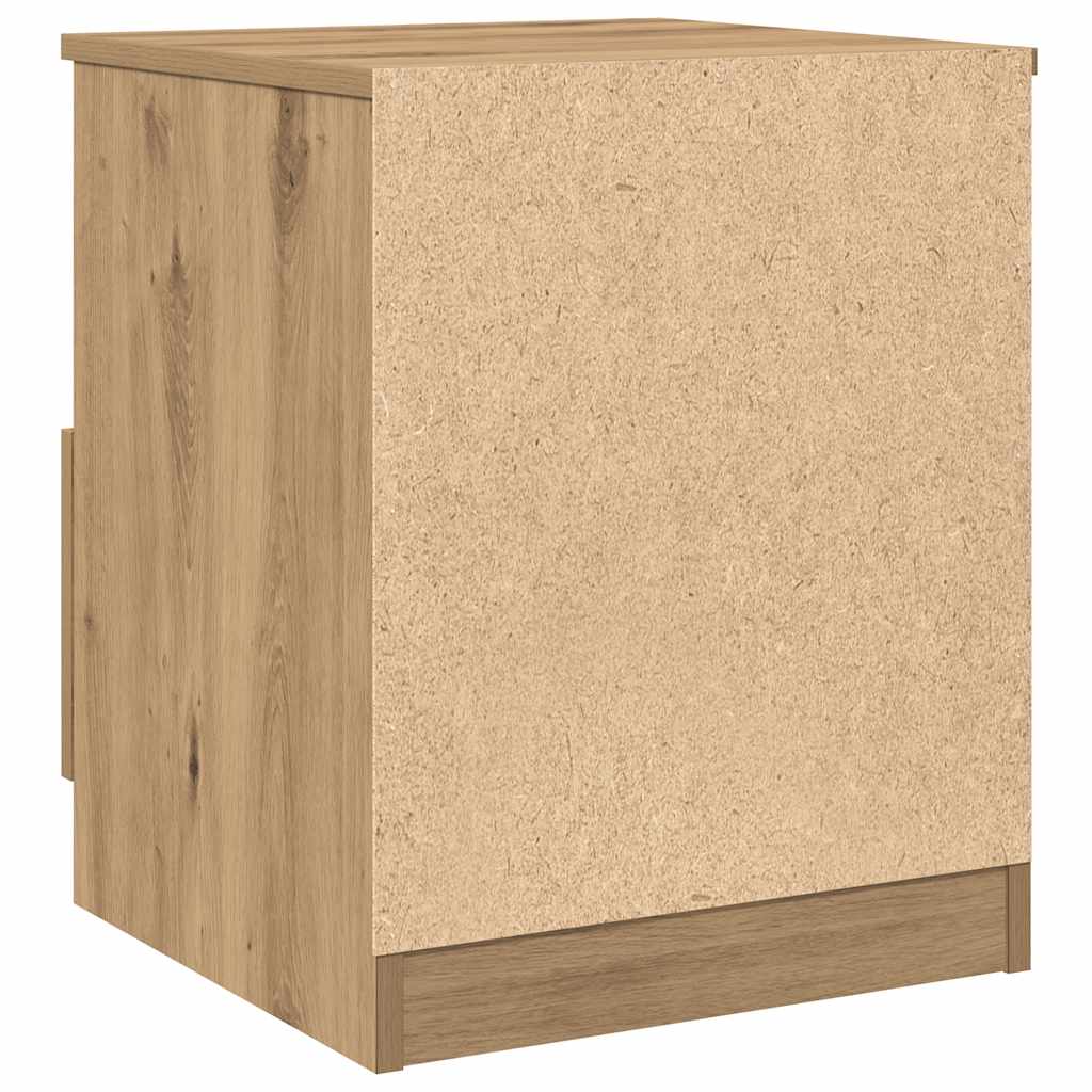 Tables chevet 2 pcs chêne artisanal 40x40x50 cm bois ingénierie - XIOS