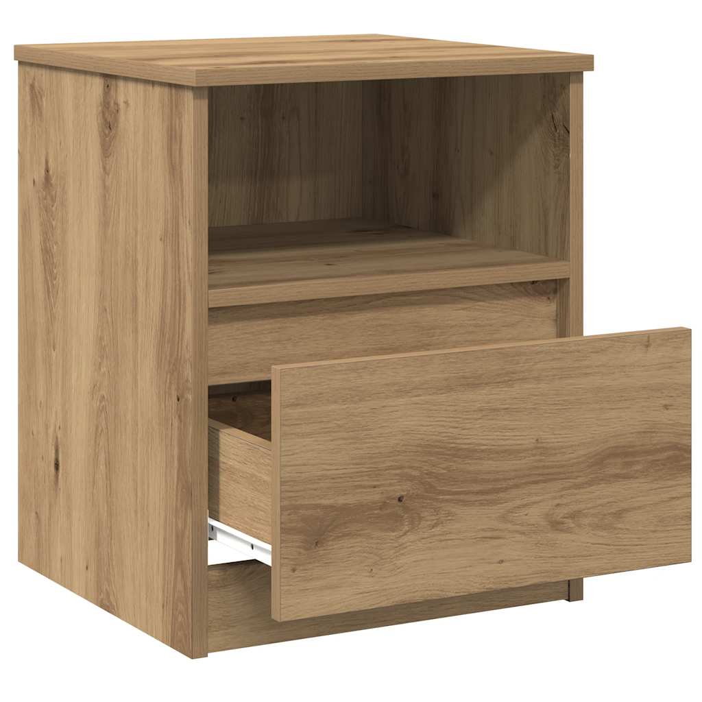 Tables chevet 2 pcs chêne artisanal 40x40x50 cm bois ingénierie - XIOS