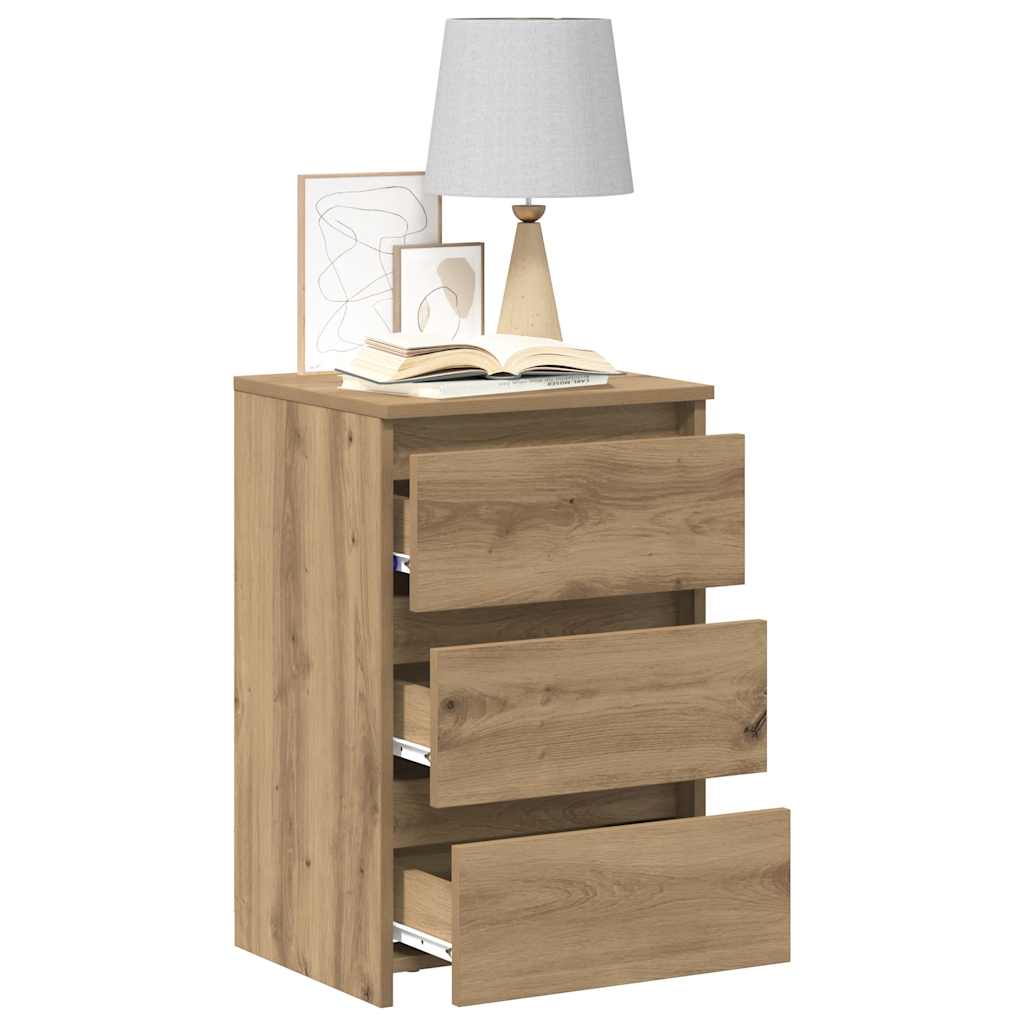 Tables de chevet 2 pcs chêne artisanal bois d'ingénierie - XIOS