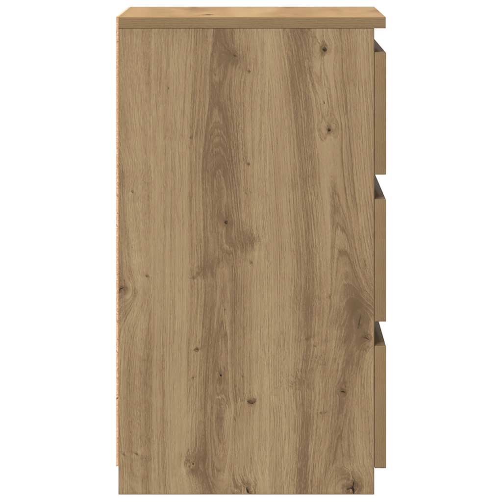 Tables de chevet 2 pcs chêne artisanal bois d'ingénierie - XIOS
