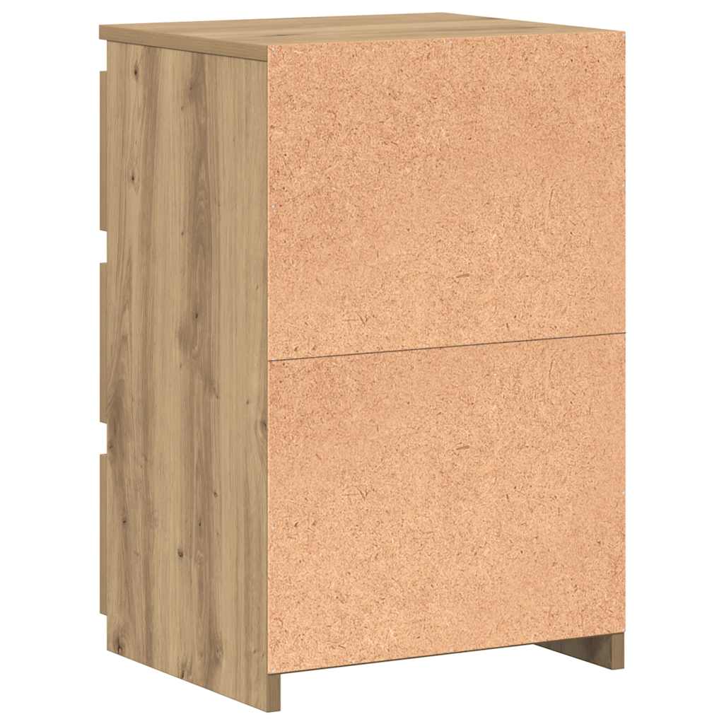 Tables de chevet 2 pcs chêne artisanal bois d'ingénierie - XIOS