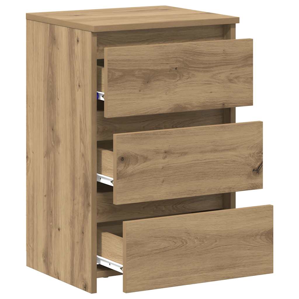 Tables de chevet 2 pcs chêne artisanal bois d'ingénierie - XIOS
