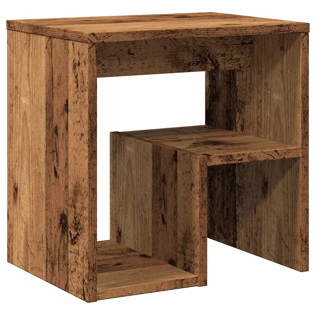 Tables de chevet 2 pcs vieux bois 40x30x40 cm bois d'ingénierie - XIOS