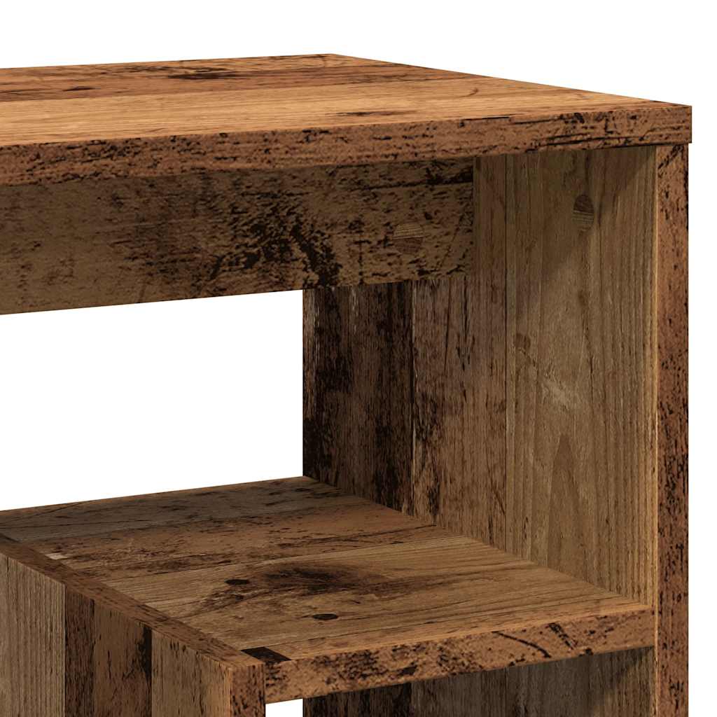 Tables de chevet 2 pcs vieux bois 40x30x40 cm bois d'ingénierie - XIOS
