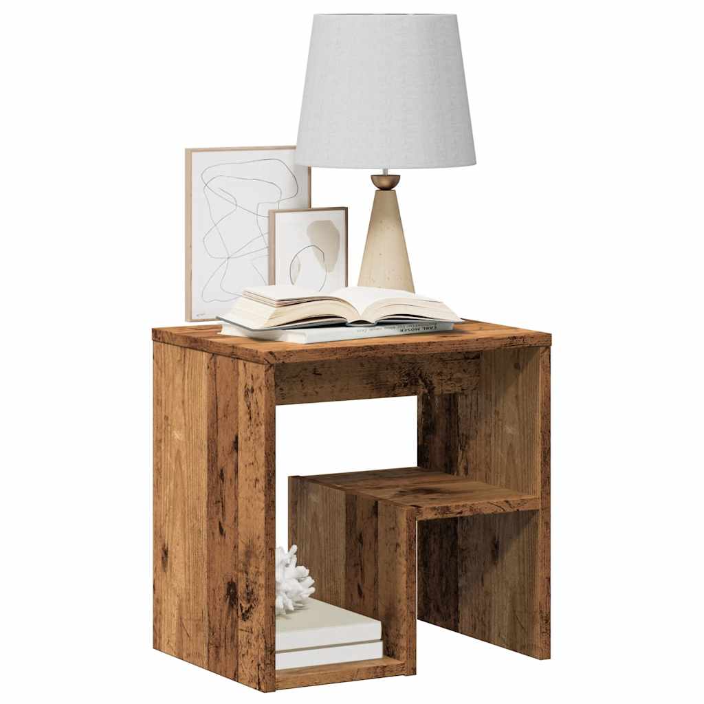 Tables de chevet 2 pcs vieux bois 40x30x40 cm bois d'ingénierie - XIOS