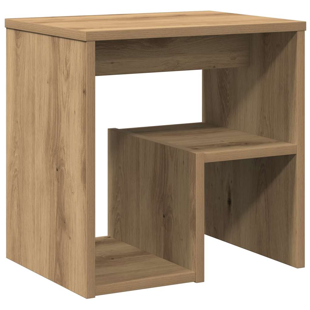 Table de chevet chêne artisanal 40x30x40 cm bois d'ingénierie - XIOS