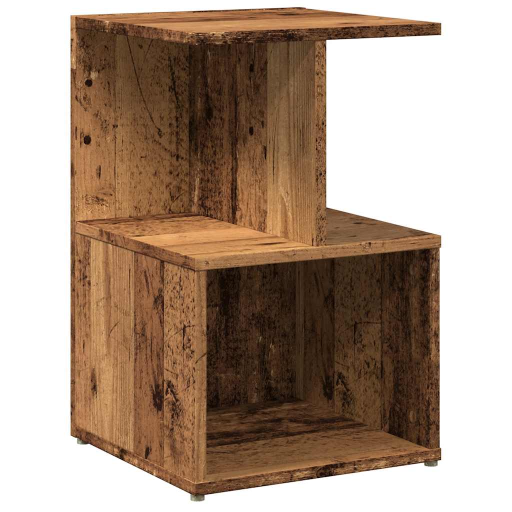 Tables de chevet 2 pcs vieux bois 35x35x55 cm bois d'ingénierie - XIOS