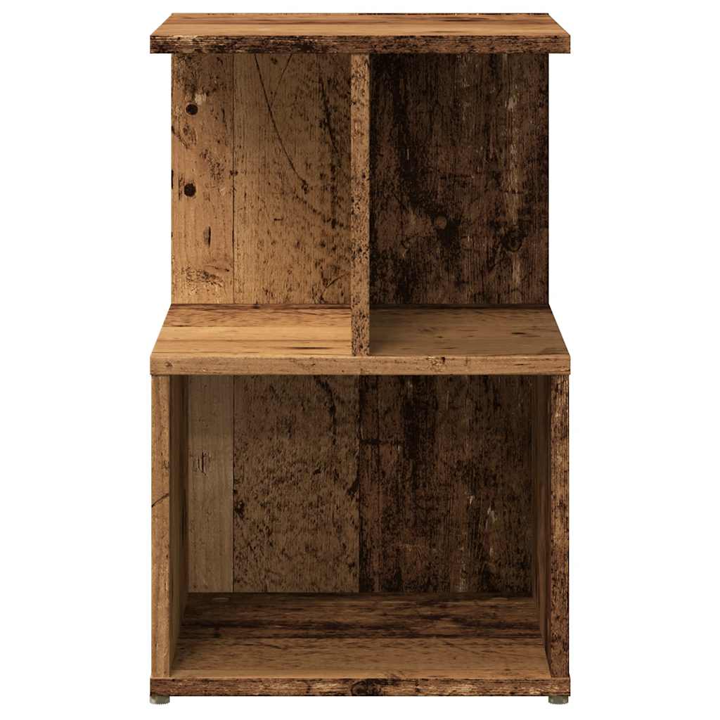 Tables de chevet 2 pcs vieux bois 35x35x55 cm bois d'ingénierie - XIOS
