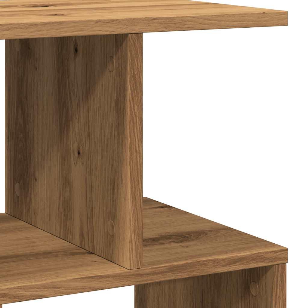 Table de chevet chêne artisanal 50x30x51,5 cm bois d'ingénierie - XIOS