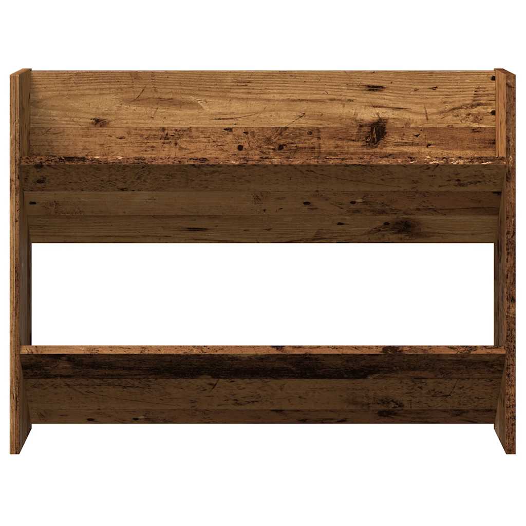 Armoire à chaussures murale vieux bois bois d'ingénierie