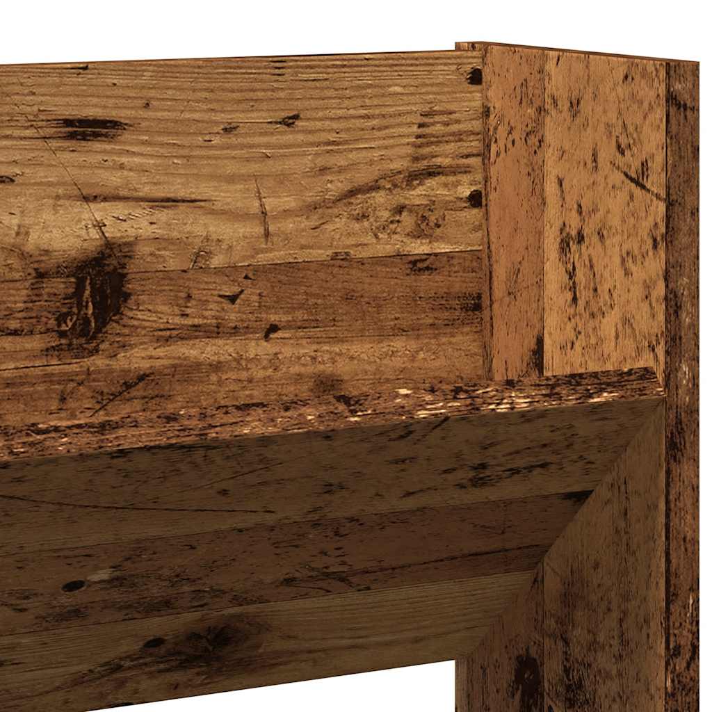 Armoire à chaussures murale vieux bois bois d'ingénierie