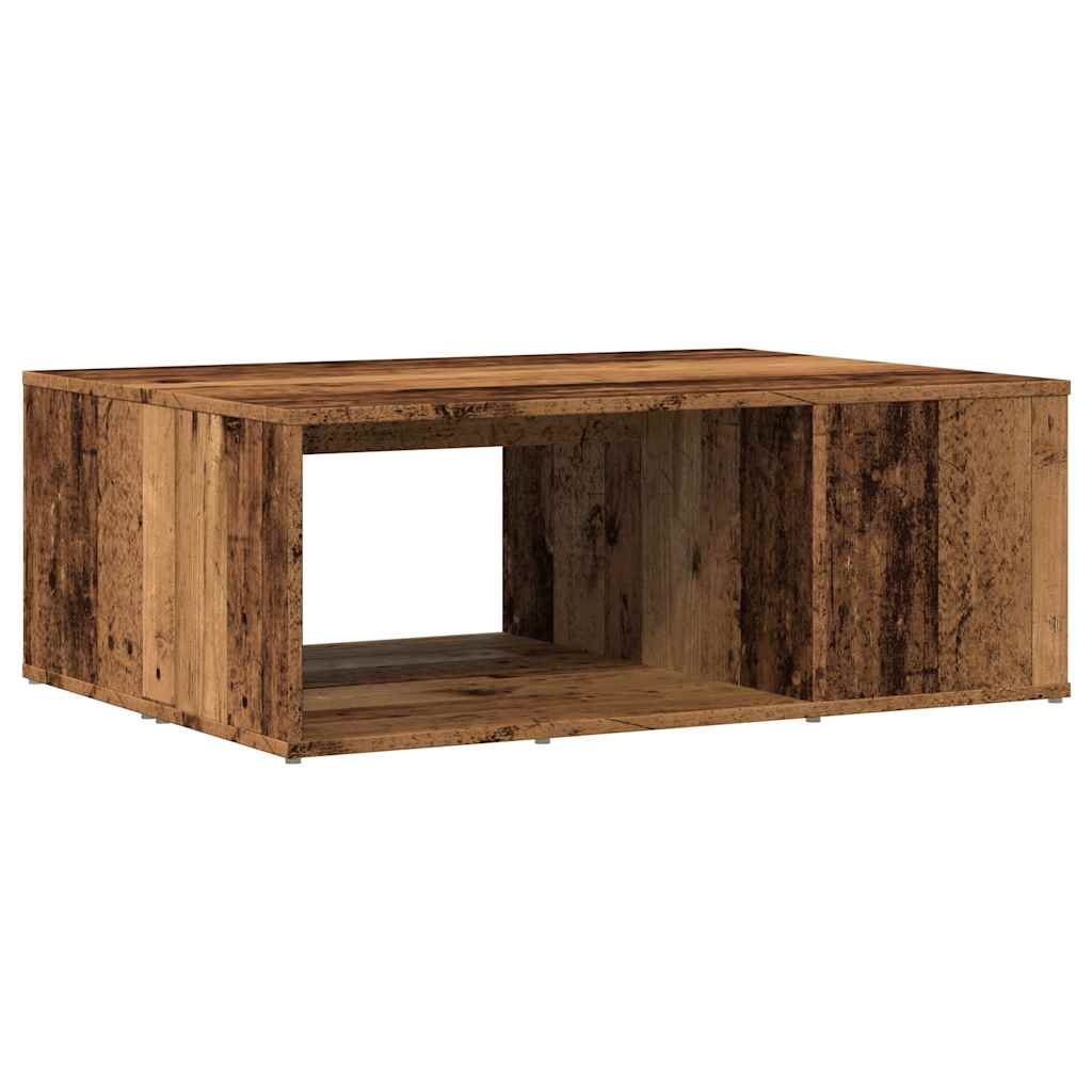 Table basse vieux bois 90x67x33 cm bois d'ingénierie - XIOS