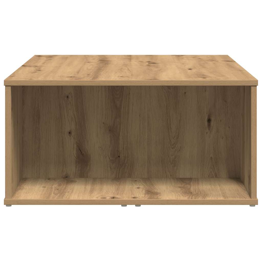 Table basse chêne artisanal 90x67x33 cm bois d'ingénierie - XIOS