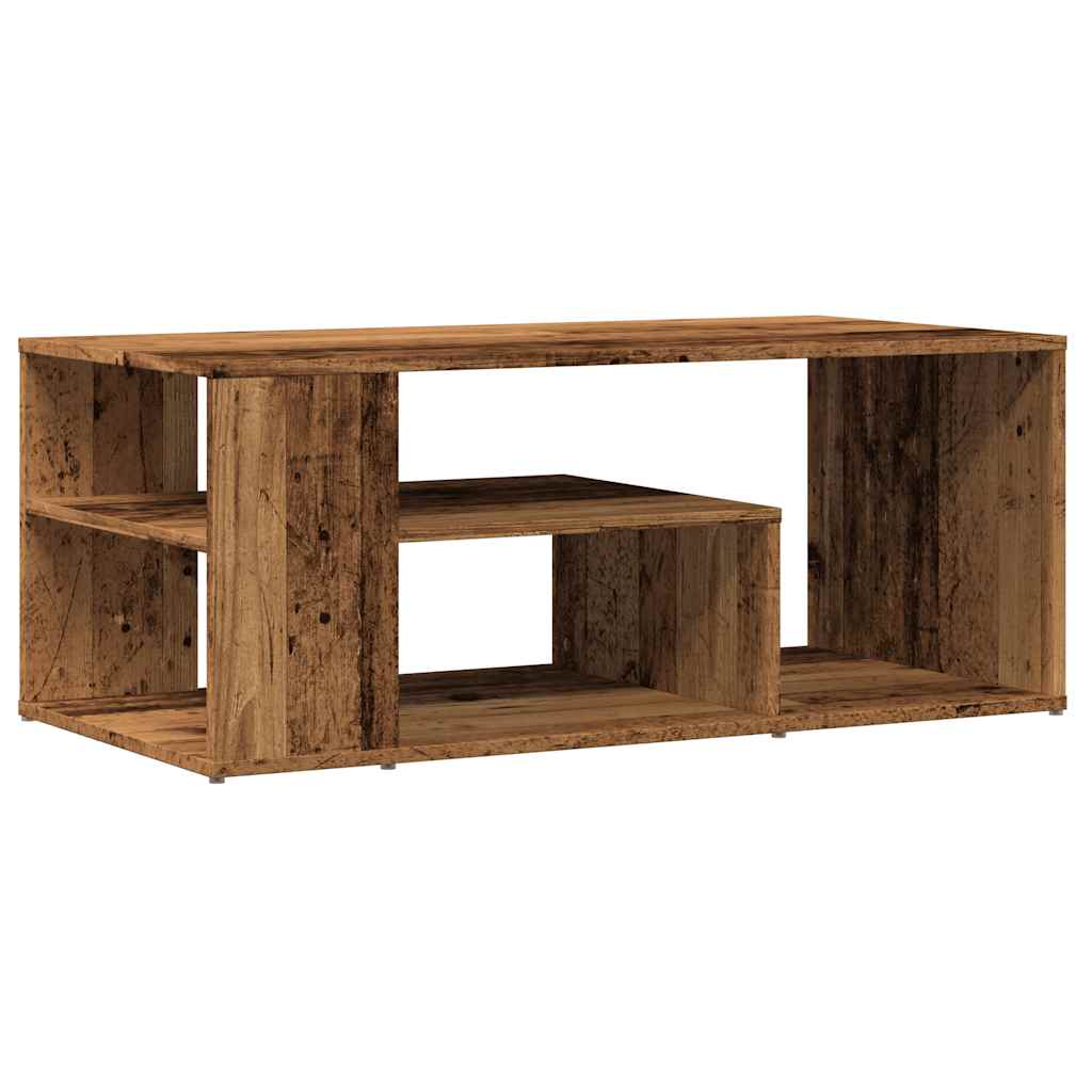 Table d'appoint vieux bois 100x50x40 cm bois d'ingénierie - XIOS
