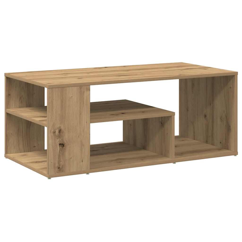 Table d'appoint chêne artisanal 100x50x40 cm bois d'ingénierie - XIOS