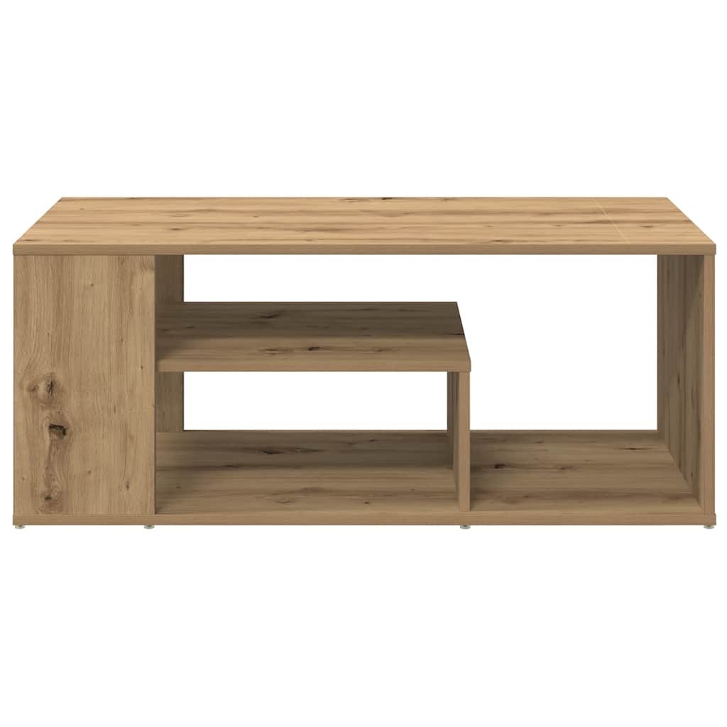 Table d'appoint chêne artisanal 100x50x40 cm bois d'ingénierie - XIOS