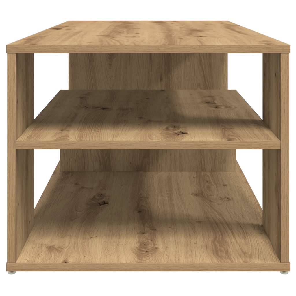 Table d'appoint chêne artisanal 100x50x40 cm bois d'ingénierie - XIOS
