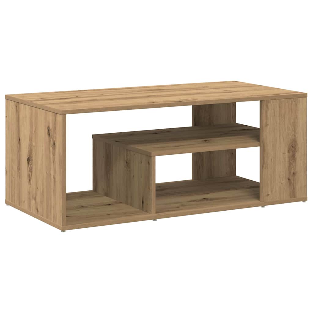 Table d'appoint chêne artisanal 100x50x40 cm bois d'ingénierie - XIOS
