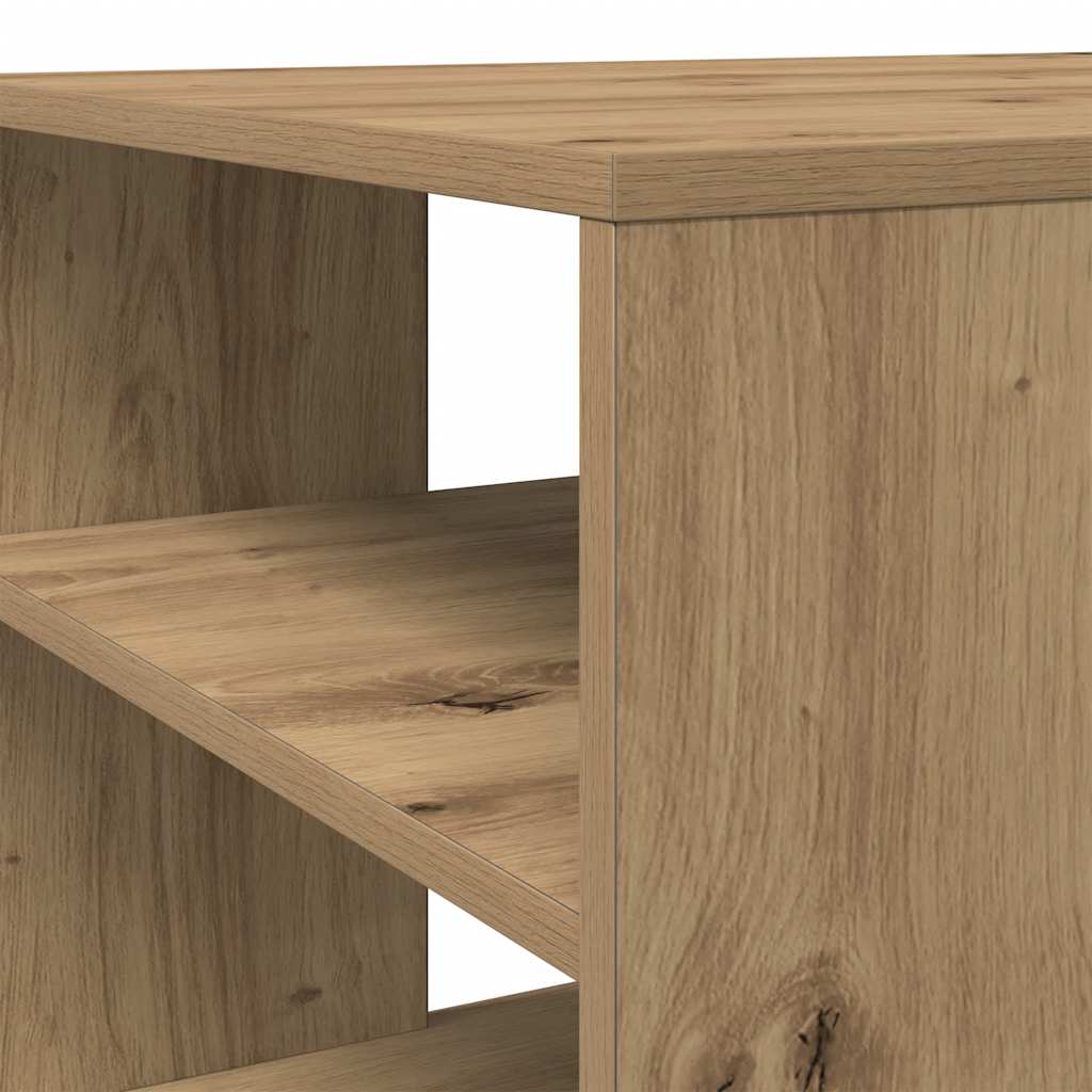 Table d'appoint chêne artisanal 100x50x40 cm bois d'ingénierie - XIOS