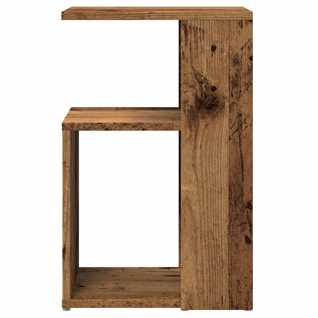 Table d'appoint vieux bois 36x30x56 cm bois d'ingénierie - XIOS