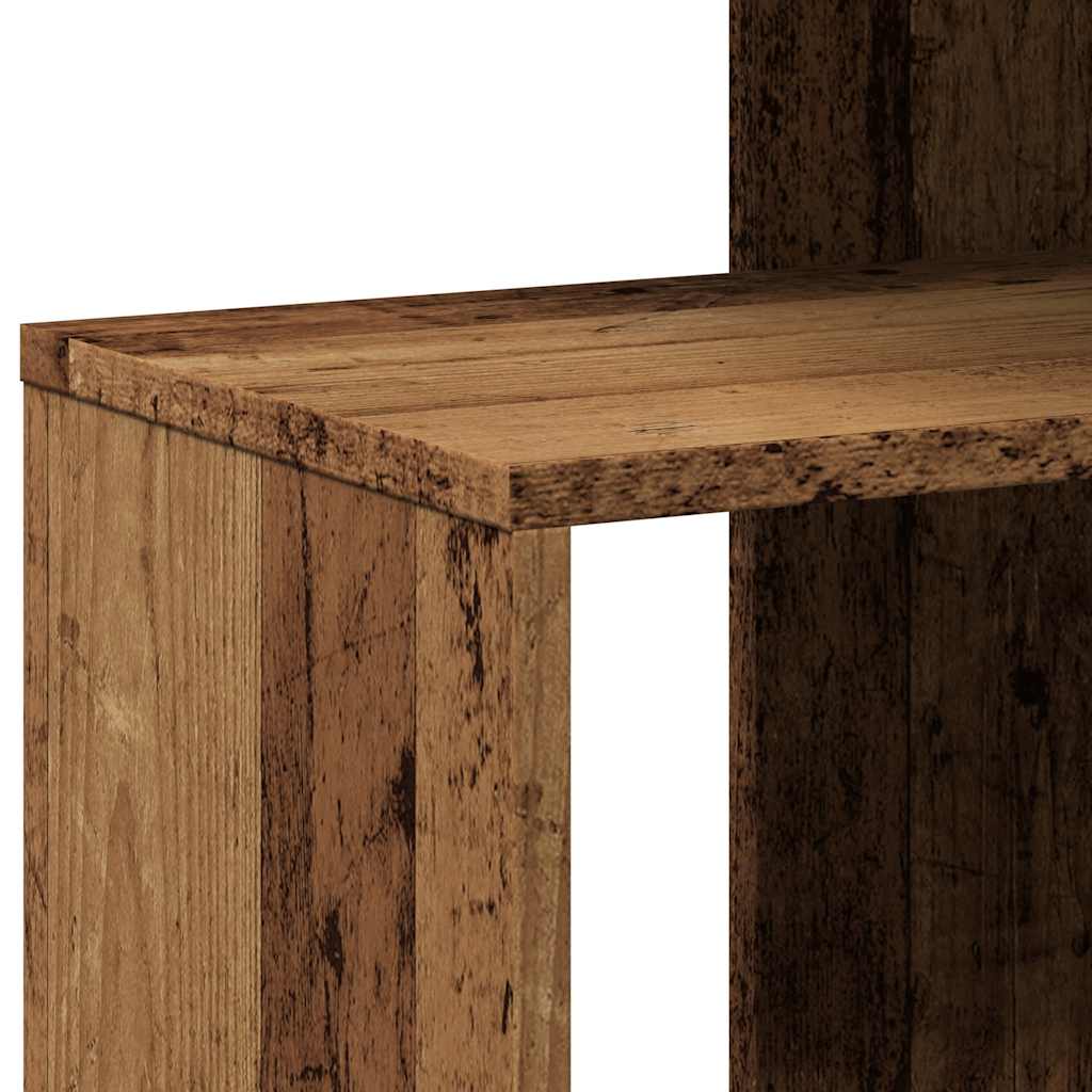 Table d'appoint vieux bois 36x30x56 cm bois d'ingénierie - XIOS