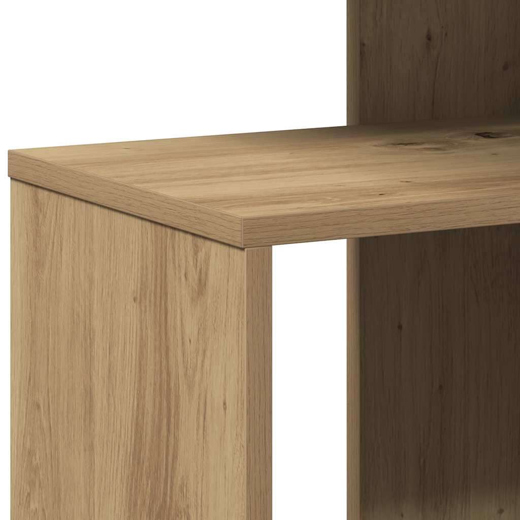 Table d'appoint chêne artisanal 36x30x56 cm bois d'ingénierie - XIOS