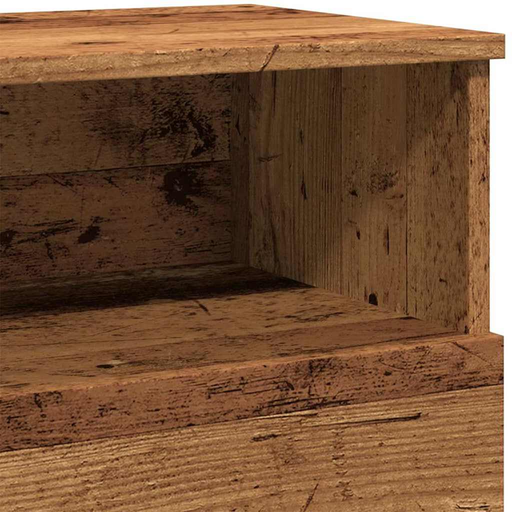 Tables de chevet 2 pcs vieux bois 50x32x60 cm bois d'ingénierie - XIOS