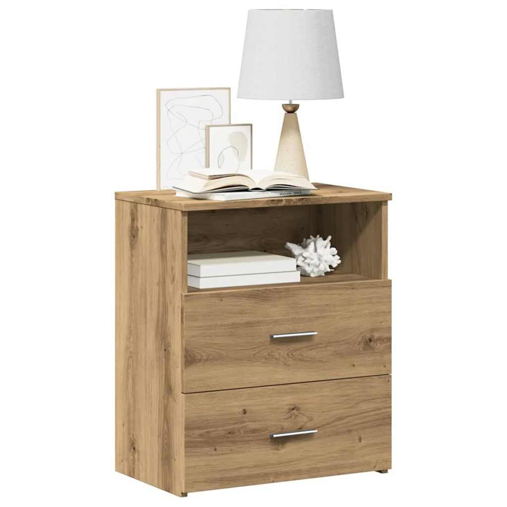 Tables de chevet 2 pcs chêne artisanal bois d'ingénierie - XIOS