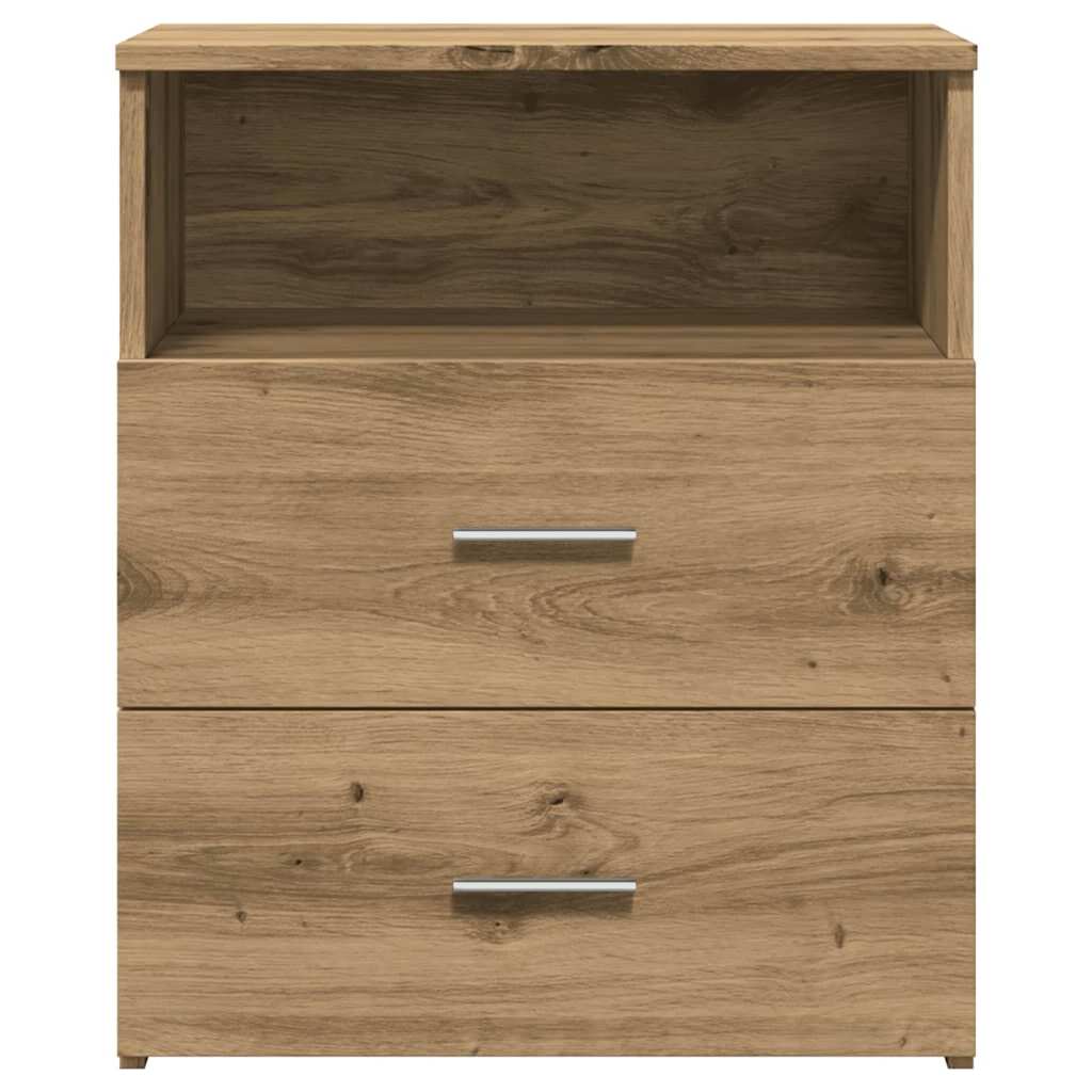 Tables de chevet 2 pcs chêne artisanal bois d'ingénierie - XIOS