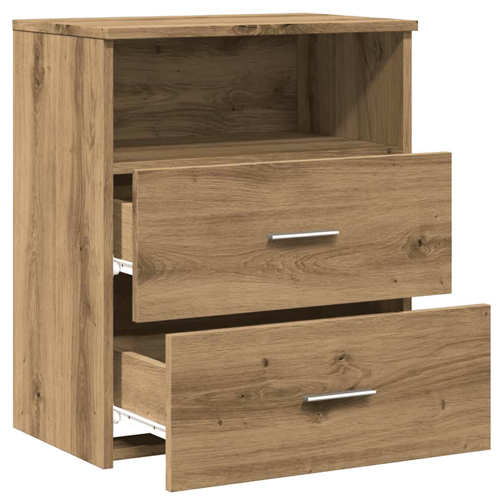Tables de chevet 2 pcs chêne artisanal bois d'ingénierie - XIOS