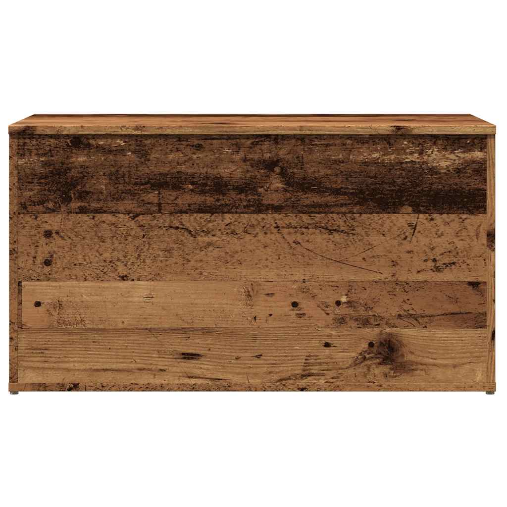 Coffre de rangement vieux bois 84x42x46 cm bois d'ingénierie - XIOS