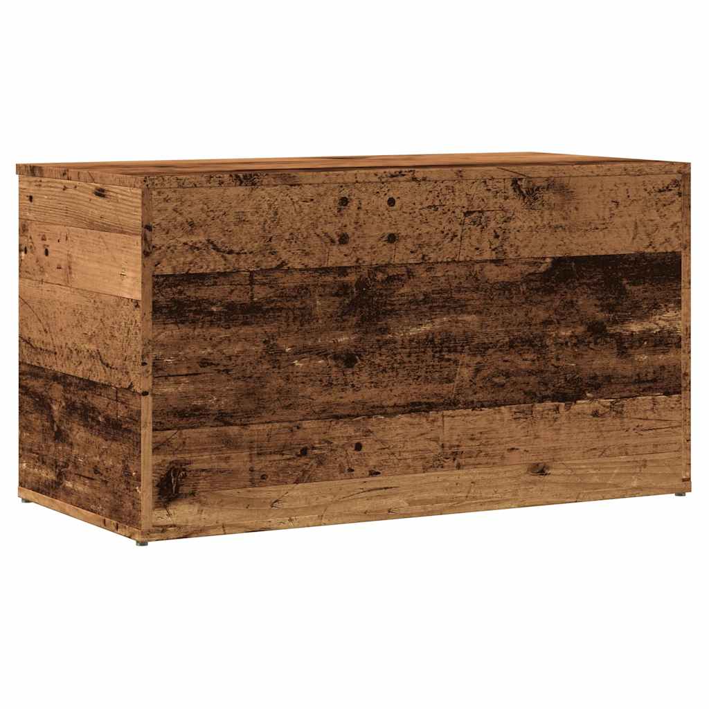 Coffre de rangement vieux bois 84x42x46 cm bois d'ingénierie - XIOS