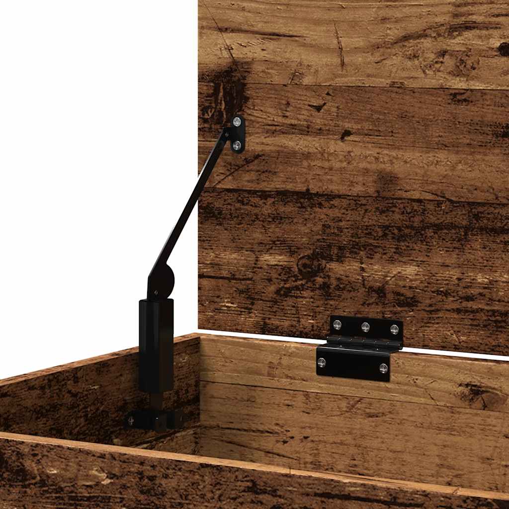 Coffre de rangement vieux bois 84x42x46 cm bois d'ingénierie - XIOS