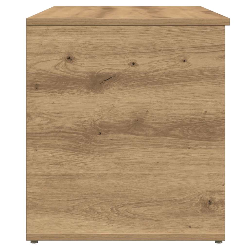 Coffre de rangement chêne artisanal 84x42x46 cm bois ingénierie - XIOS