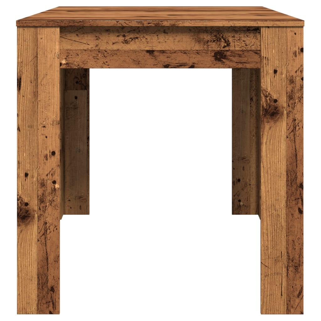 Table à manger vieux bois 140x74,5x76 cm bois d'ingénierie