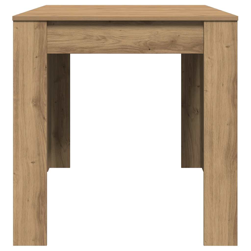 Table à manger chêne artisanal 140x74,5x76 cm bois d'ingénierie