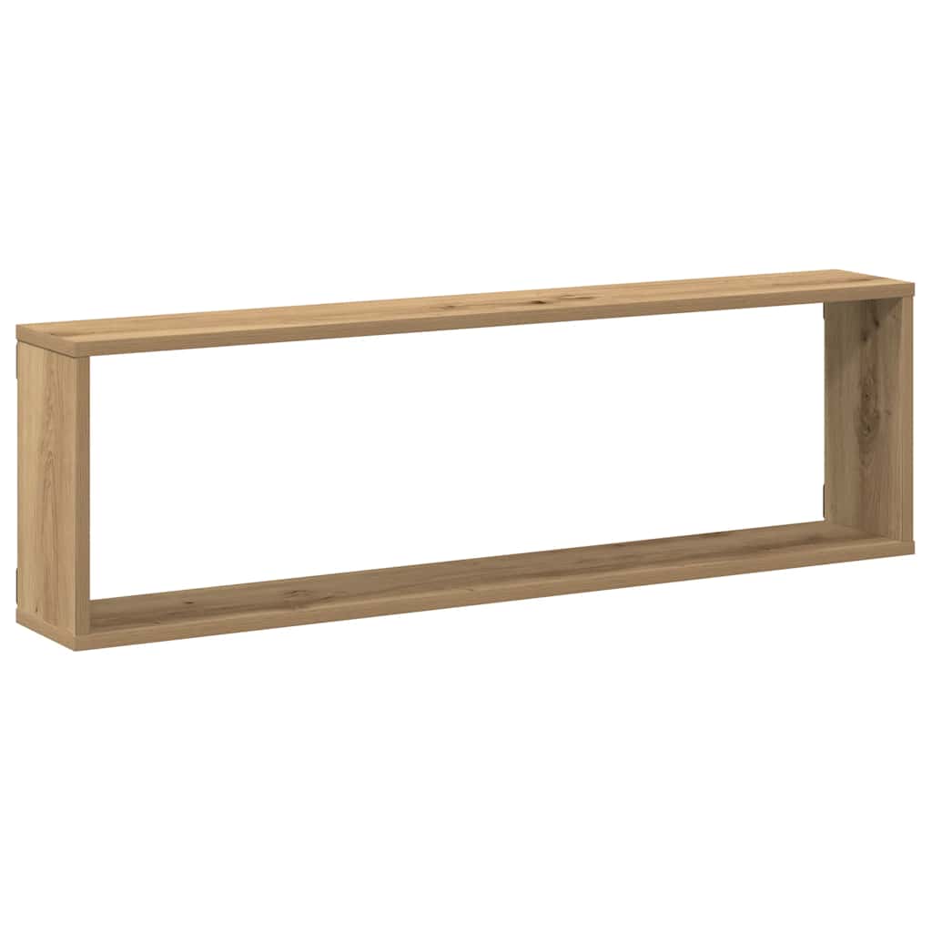 Étagères cube murales 2 pcs chêne artisanal bois ingénierie - XIOS