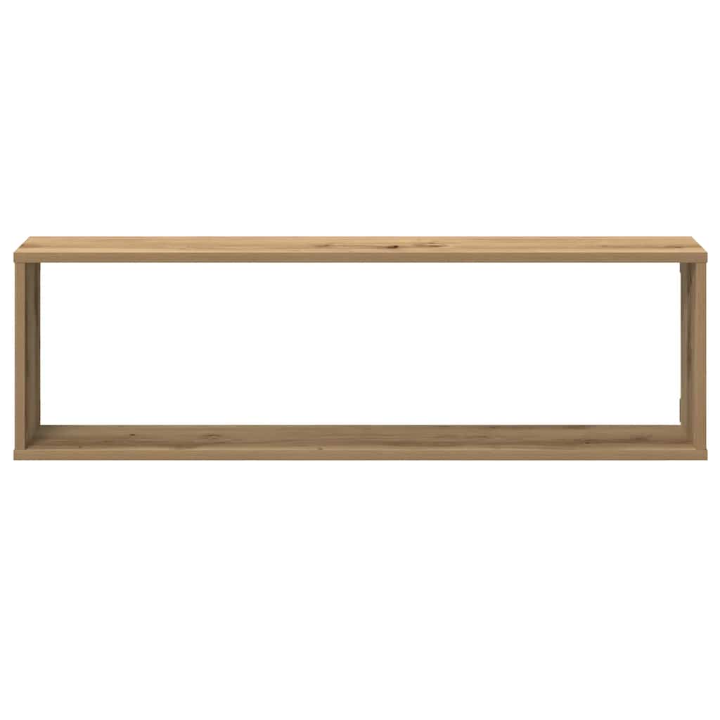 Étagères cube murales 2 pcs chêne artisanal bois ingénierie - XIOS