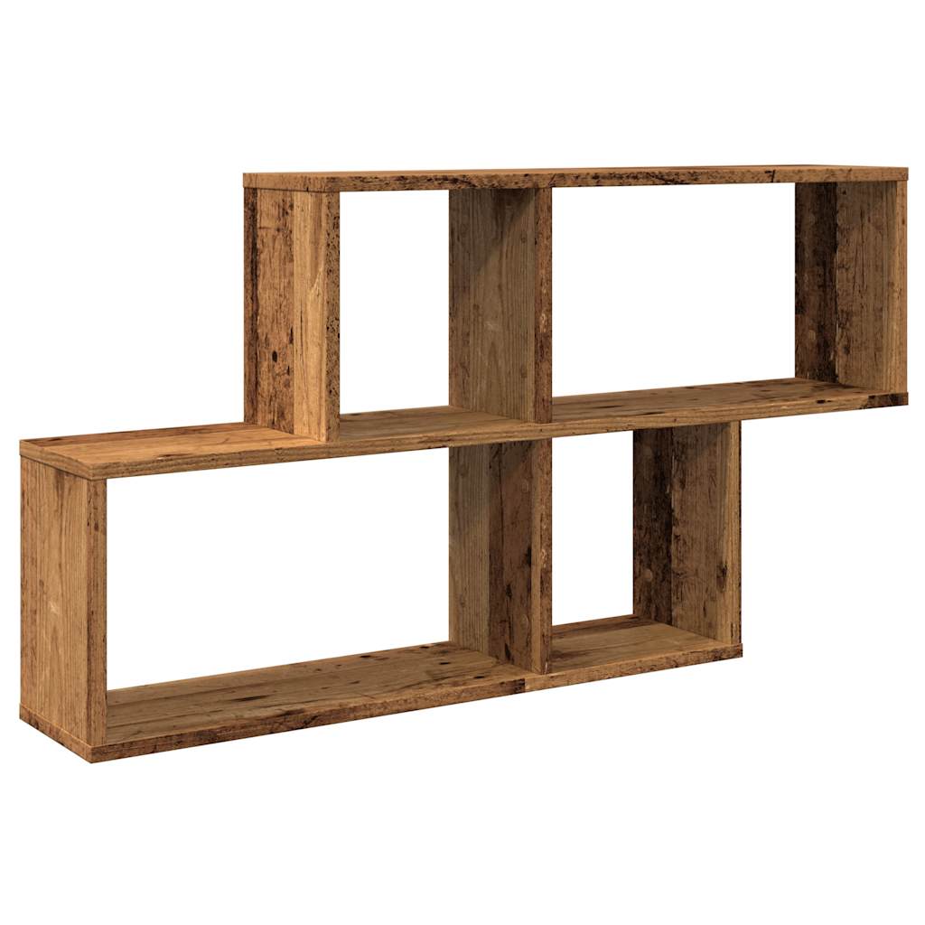 Étagère murale vieux bois 100x18x53 cm bois d'ingénierie - XIOS