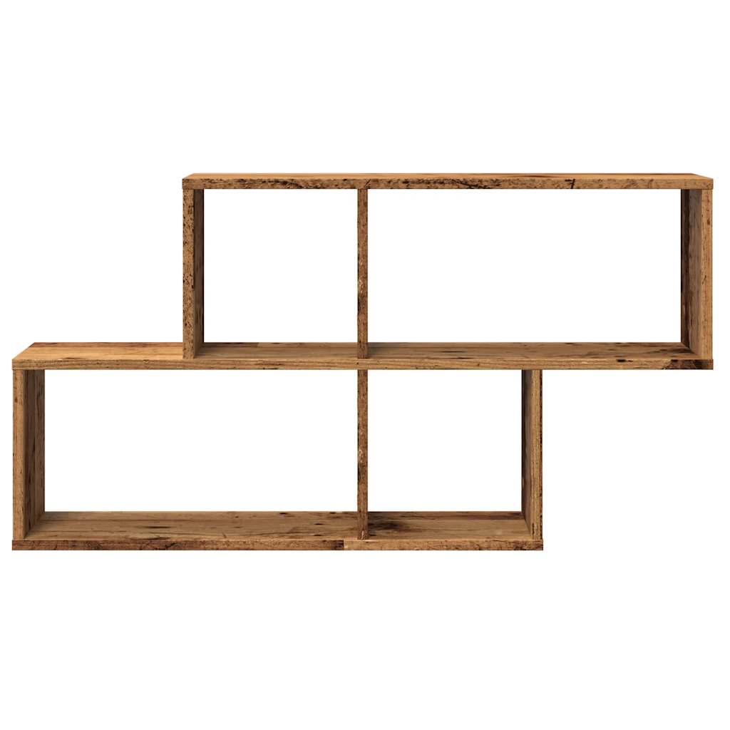 Étagère murale vieux bois 100x18x53 cm bois d'ingénierie - XIOS