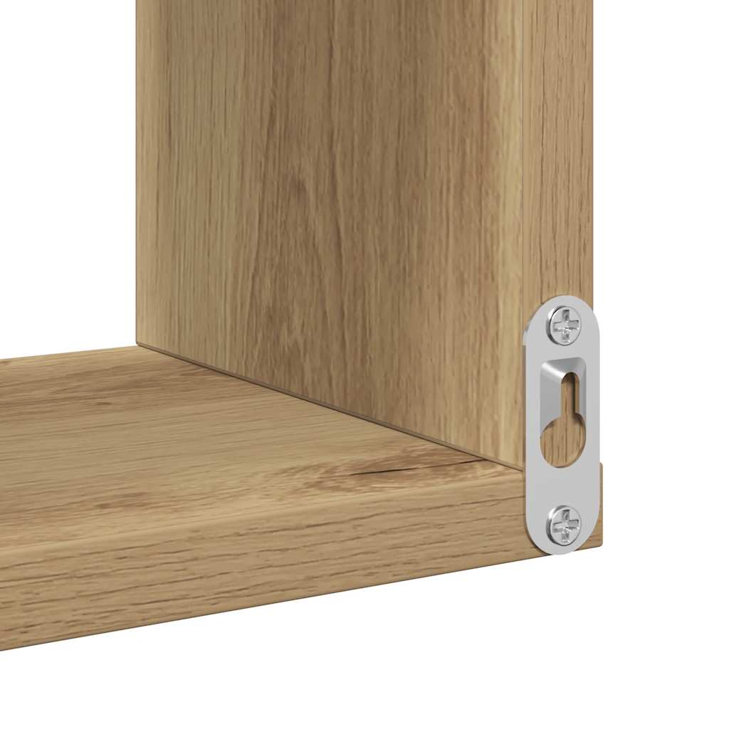 Étagères d'angle murales 2 pcs chêne artisanal 40x40x49,5 cm - XIOS