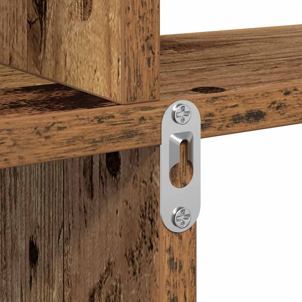 Étagère murale vieux bois 80x15x78,5 cm bois d'ingénierie - XIOS