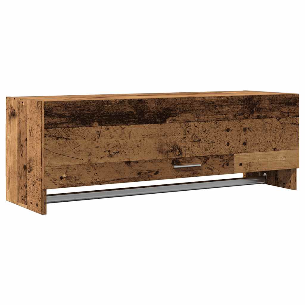 Garde-robe vieux bois 100x32,5x35 cm bois d'ingénierie - XIOS