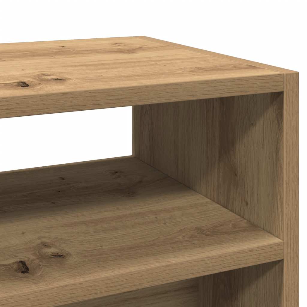 Table console chêne artisanal 78x30x80 cm bois d'ingénierie - XIOS