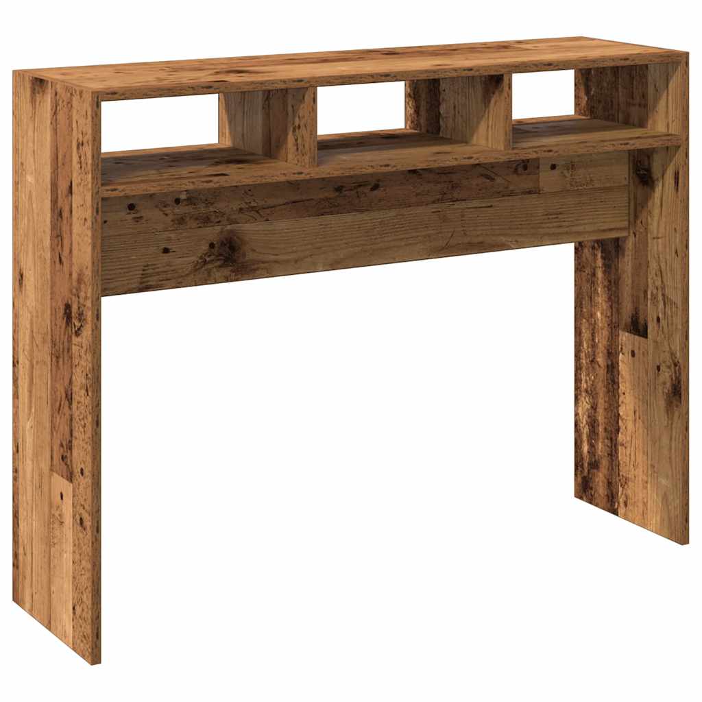 Table console vieux bois 105x30x80 cm bois d'ingénierie - XIOS