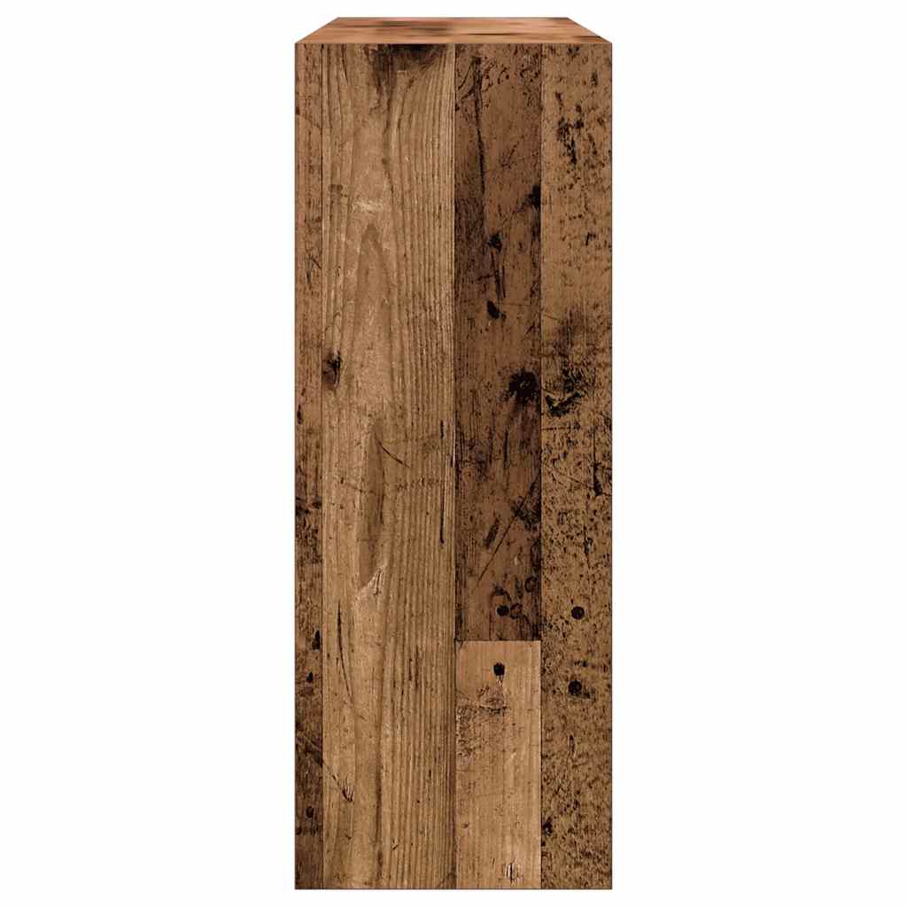 Table console vieux bois 105x30x80 cm bois d'ingénierie - XIOS