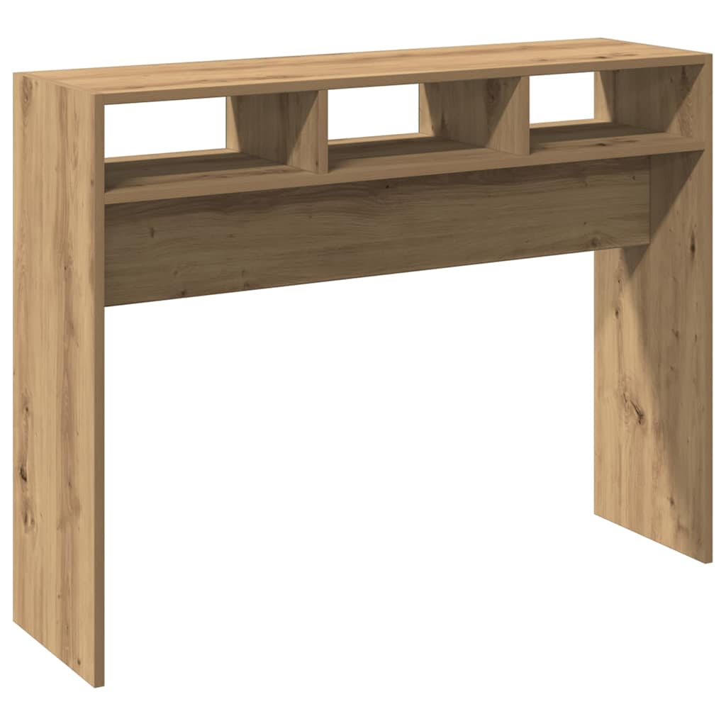 Table console chêne artisanal 105x30x80 cm bois d'ingénierie - XIOS