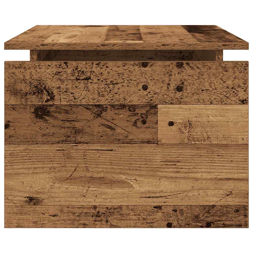Table basse vieux bois 68x50x38 cm bois d'ingénierie - XIOS