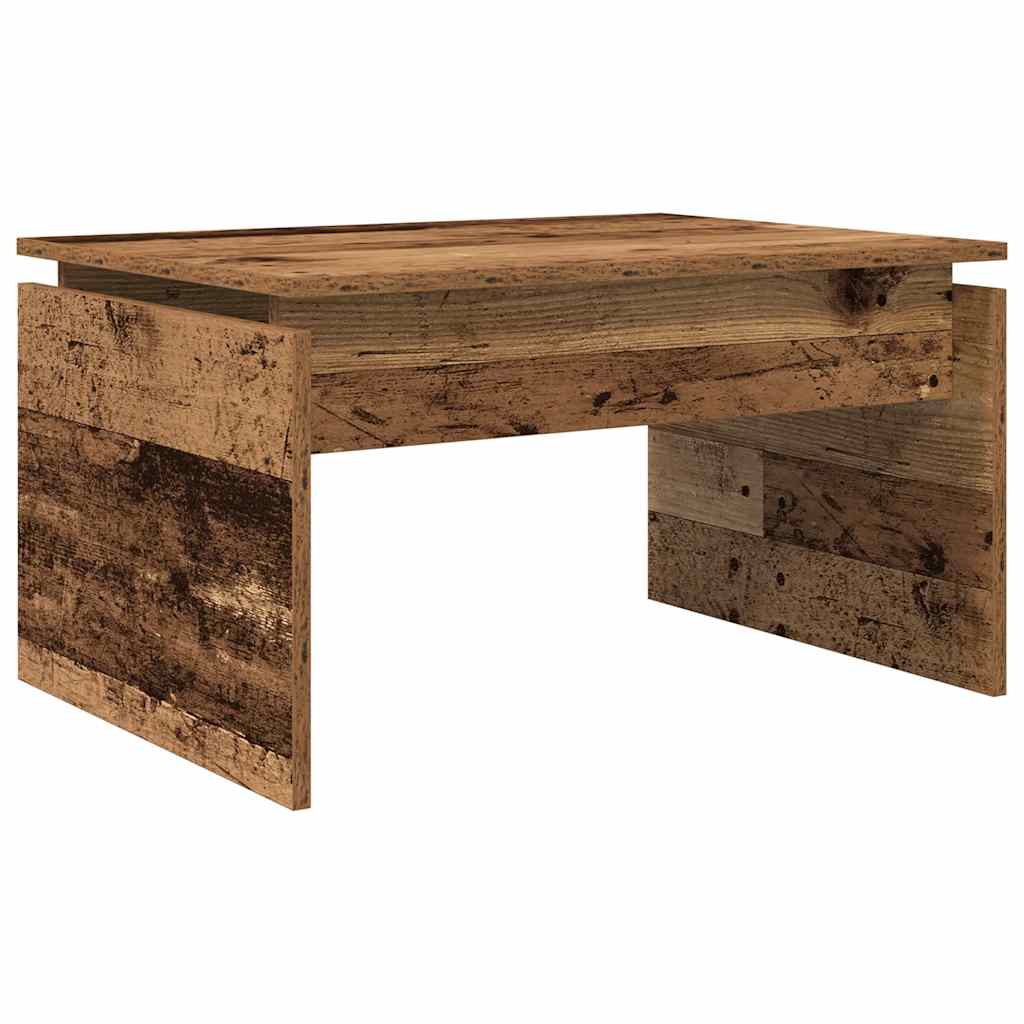 Table basse vieux bois 68x50x38 cm bois d'ingénierie - XIOS